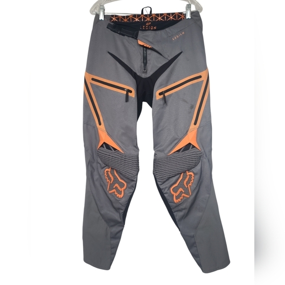 Legion Gray Orange Racing Dirt Bike Pants 32